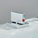 GobekUsa Dual Handle Basin Faucet: Deck Mounted Hot Cold Water Mixer Taps for Bathroom
