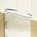 GobekUsa Modern Chrome Arched Vanity Light - 21"/27.5" LED Wall Sconce with Acrylic Diffuser