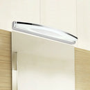 GobekUsa Modern Chrome Arched Vanity Light - 21"/27.5" LED Wall Sconce with Acrylic Diffuser