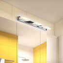 GobekUsa Chrome Wall Sconce with Brick Acrylic Shade for Bathroom Vanity - Choose from 2/3/5 Warm White Lights