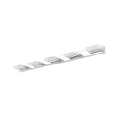 GobekUsa Chrome Wall Sconce with Brick Acrylic Shade for Bathroom Vanity - Choose from 2/3/5 Warm White Lights