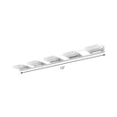 GobekUsa Chrome Wall Sconce with Brick Acrylic Shade for Bathroom Vanity - Choose from 2/3/5 Warm White Lights