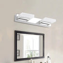 GobekUsa Chrome Wall Sconce with Brick Acrylic Shade for Bathroom Vanity - Choose from 2/3/5 Warm White Lights