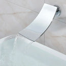 GobekUsa Chrome Bathtub Faucet Mixer with Hand Shower Waterfall Spout