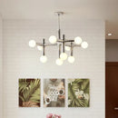 GobekUsa Bauhaus Glass Hanging Ceiling Lamps LED Chandelier Room Decor for Living Bedroom