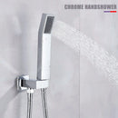 GobekUsa 16" Big Rainfall Shower Faucet with Digital Display and Single Lever Temperature Control