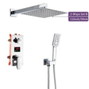 GobekUsa 16" Big Rainfall Shower Faucet with Digital Display and Single Lever Temperature Control