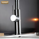 GobekUsa Dual Sprayer Nozzle Kitchen Sink Faucet, Black and Chrome Finish