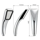 Modern chrome & black rainfall shower head bathroom handheld by Decorbites