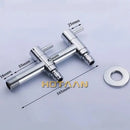 Modern chrome brass dual hole garden faucet for kitchen and toilet by Decorbites