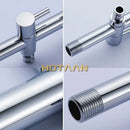 Modern chrome brass dual hole garden faucet for kitchen and toilet by Decorbites
