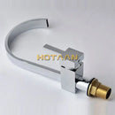 GobekUsa Dual Hole Kitchen Tap in Brass Chrome Finish