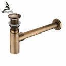 GobekUsa Brass Round Bottle Trap Oil Rubbed Bronze WF-6920