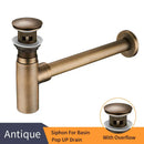 GobekUsa Brass Round Bottle Trap Oil Rubbed Bronze WF-6920