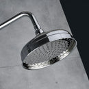 GobekUsa Dual Handle Chrome Brass Shower Mixer System with 8" Rainfall Shower Head