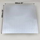 GobekUsa 20" Chrome Brass Square Rain Shower Head - Wall Mounted Bathroom Shower Head