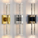 GobekUsa Bubble Crystal LED Wall Lamp: Modern Bathroom Living Room Bedroom Sconce Lighting