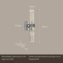 GobekUsa Bubble Crystal LED Wall Lamp: Modern Bathroom Living Room Bedroom Sconce Lighting