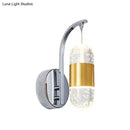 GobekUsa Minimalistic Bubble Crystal LED Chrome Wall Mounted Lamp - Capsule Restaurant Wall Light Sconce