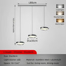 GobekUsa Circular Dining Pendant Chandelier LED Light for Kitchen, Living Room & Bedroom