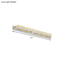 GobekUsa Modern Linear Wall Mounted Vanity Sconce for Bathroom - Clear/Amber Crystal, Warm/White Light - 16"/22"/27" Long