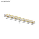 GobekUsa Modern Linear Wall Mounted Vanity Sconce for Bathroom - Clear/Amber Crystal, Warm/White Light - 16"/22"/27" Long