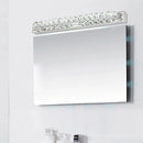 GobekUsa Modern Linear Wall Mounted Vanity Sconce for Bathroom - Clear/Amber Crystal, Warm/White Light - 16"/22"/27" Long