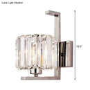 GobekUsa Minimalist Crystal Wall Lamp with Chrome Backplate & 1 Light