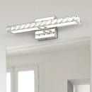 GobekUsa Modern Rectangle Vanity Wall Sconce with Clear Crystal Integrated LED - Bathroom Wall Lamp