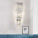GobekUsa Modern 3-Head Wall Sconce Light with Clear Glass Shades - Stylish Prismatic Design - Wall Mounted Lamp