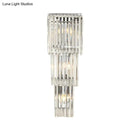 GobekUsa Modern 3-Head Wall Sconce Light with Clear Glass Shades - Stylish Prismatic Design - Wall Mounted Lamp