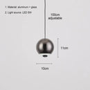 GobekUsa Ball Pendant Light Modern LED Chandelier Indoor Hanging Lamp for Home Decor