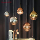 GobekUsa Glass Ball LED Chandelier: Luxury Modern Single Head Design for Home & Commercial Spaces