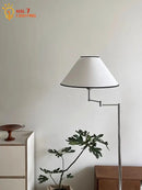 GobekUsa Cream Rocker Arm LED Floor Lamp for Modern Living Spaces
