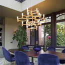 GobekUsa Crown Major Chandelier: Modern Luxury LED Light for Kitchen, Hotel, Living Room