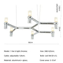 GobekUsa Crown Major Chandelier: Modern Luxury LED Light for Kitchen, Hotel, Living Room