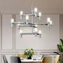 GobekUsa Crown Major Chandelier: Modern Luxury LED Light for Kitchen, Hotel, Living Room