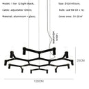 GobekUsa Crown Major Chandelier: Modern Luxury LED Light for Kitchen, Hotel, Living Room