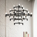 GobekUsa Crown Major Chandelier: Modern Luxury LED Light for Kitchen, Hotel, Living Room
