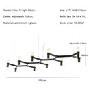 GobekUsa Crown Major Chandelier: Modern Luxury LED Light for Kitchen, Hotel, Living Room
