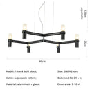 GobekUsa Crown Major Chandelier: Modern Luxury LED Light for Kitchen, Hotel, Living Room