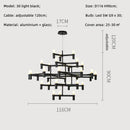 GobekUsa Crown Major Chandelier: Modern Luxury LED Light for Kitchen, Hotel, Living Room