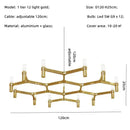 GobekUsa Crown Major Chandelier: Modern Luxury LED Light for Kitchen, Hotel, Living Room