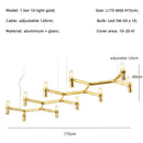 GobekUsa Crown Major Chandelier: Modern Luxury LED Light for Kitchen, Hotel, Living Room