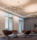 GobekUsa Crown Major Chandelier: Modern Luxury LED Light for Kitchen, Hotel, Living Room