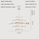 GobekUsa Crown Major Chandelier: Modern Luxury LED Light for Kitchen, Hotel, Living Room