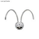GobekUsa Modern Chrome LED Wall Lamp with Symmetric Arch Design in Warm/White Light