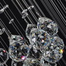 GobekUsa Crystal Ball Design Chandelier Set - Large Elegant Lustre Lights D80xH300cm