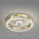 GobekUsa Ceiling Fan Light with Invisible Blades, Remote Control, Modern Design, Silent Operation