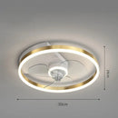 GobekUsa Ceiling Fan Light with Invisible Blades, Remote Control, Modern Design, Silent Operation